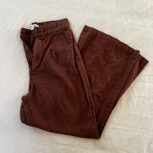 Charlie Holiday Brown Linen Pants